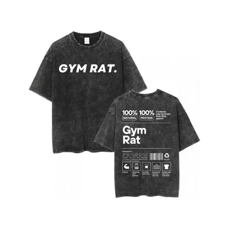Camiseta vintage para gimnasio - Acid Wash Vintage Graphic T Shirt reseña y precio